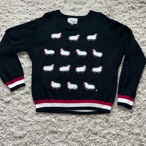 Vintage Cyn Les Shirlee Designs Acrylic Sheep Sweater 46 Small